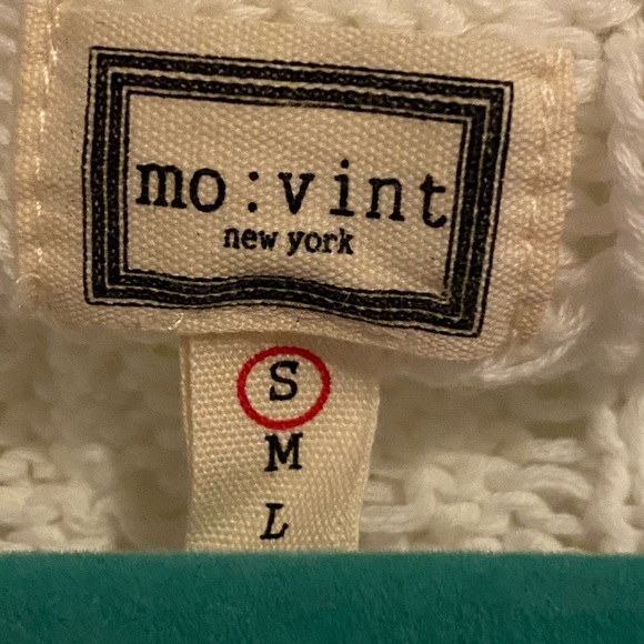 Mo:Vint Off White Cardigan Sweater Small - Picture 4 of 4